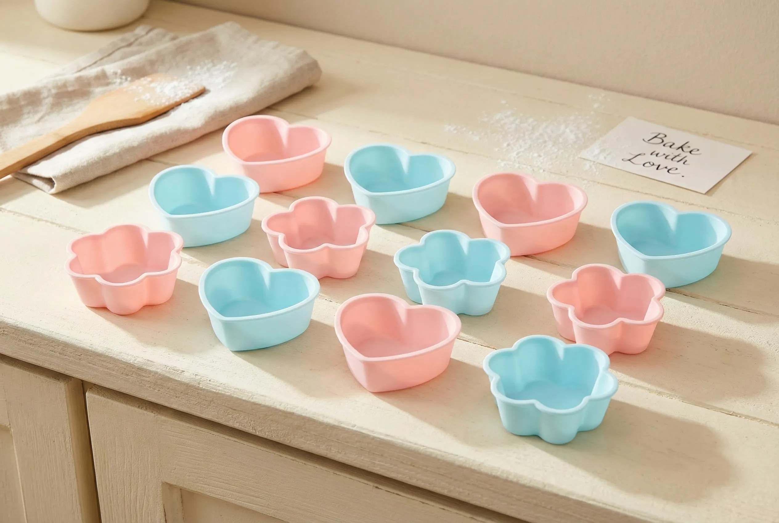 硅胶烘焙模具套装 - 糖心 | 甜品模具